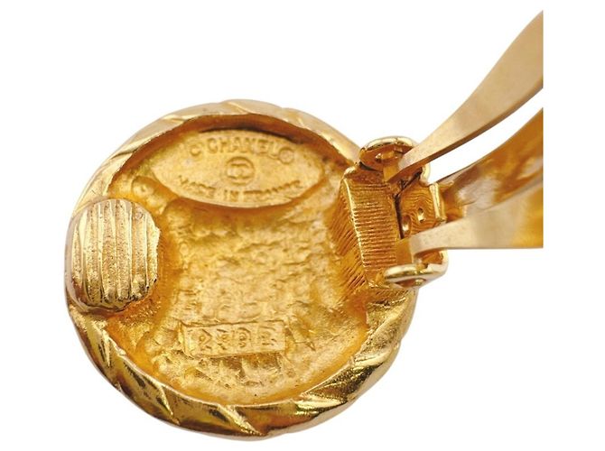 Orecchini a clip Chanel Coco Mark placcati oro D'oro - vista 5