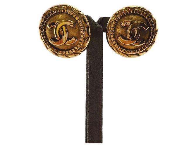 Orecchini a clip Chanel Coco Mark placcati oro D'oro - vista 6