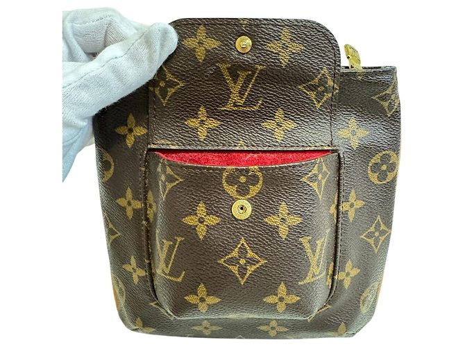 Pouch Monogram Louis Vuitton Marrone - vista 8