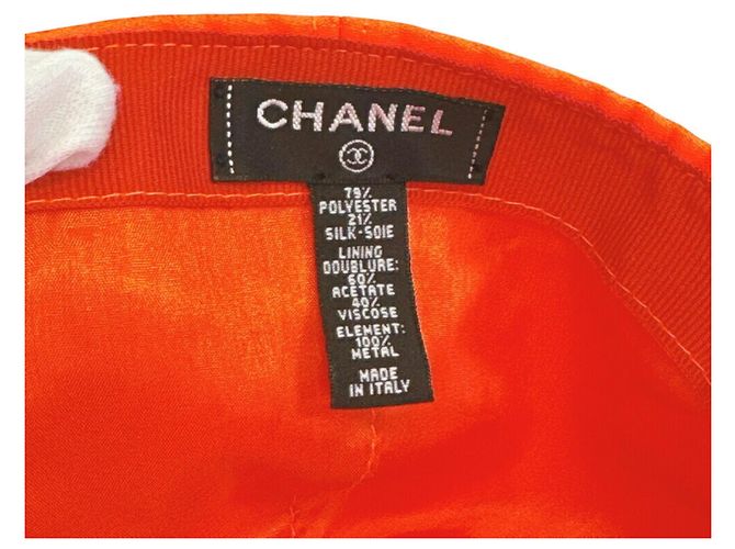Cappellino da baseball Chanel 18P Coco Mark Orange Arancione - vista 11