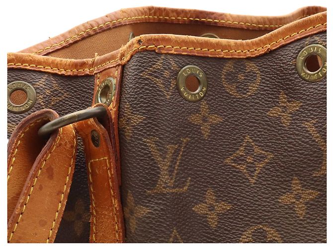 Borsa a tracolla Louis Vuitton Monogram Noe Marrone - vista 4
