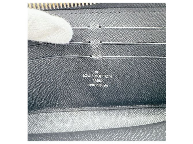 Cartera larga bi-fold Louis Vuitton Monogram Eclipse Castaño Negro - vista 11
