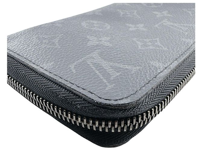 Cartera larga bi-fold Louis Vuitton Monogram Eclipse Castaño Negro - vista 3