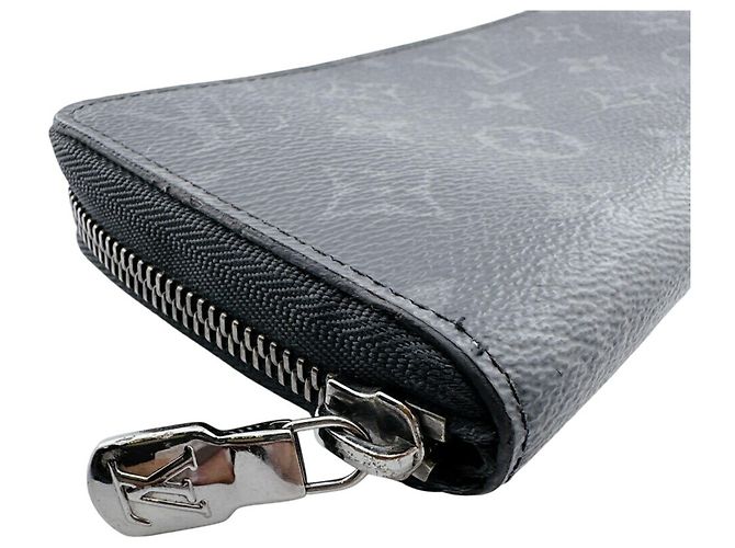 Cartera larga bi-fold Louis Vuitton Monogram Eclipse Castaño Negro - vista 5