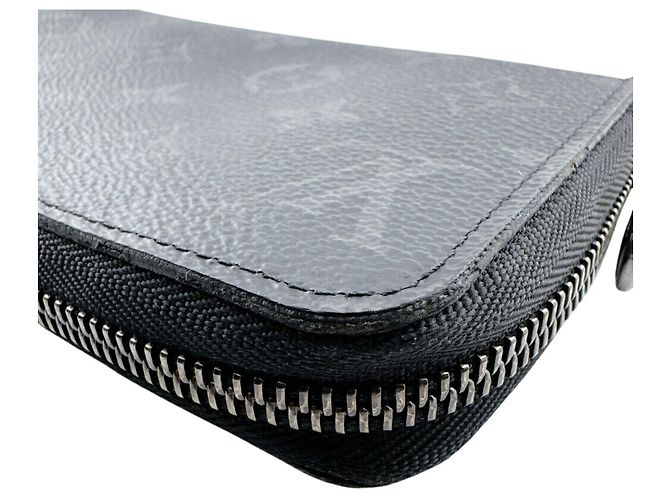 Cartera larga bi-fold Louis Vuitton Monogram Eclipse Castaño Negro - vista 6