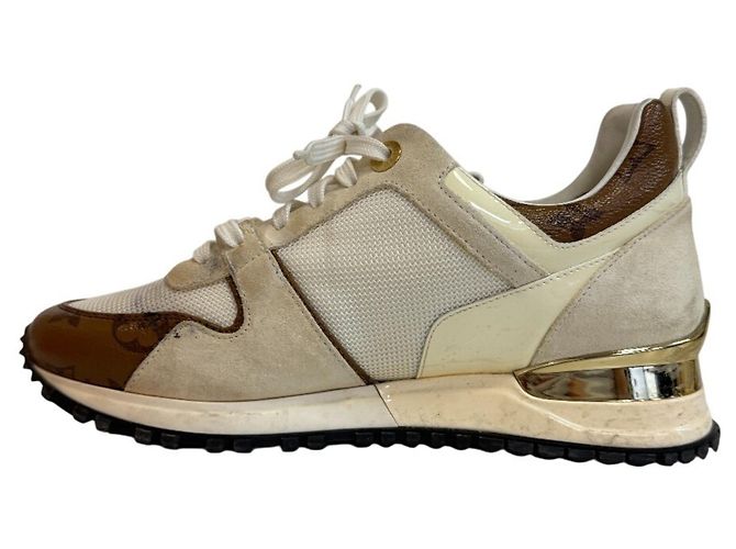 Sneakers Louis Vuitton Run Away Line Canvas Bianco - vista 2