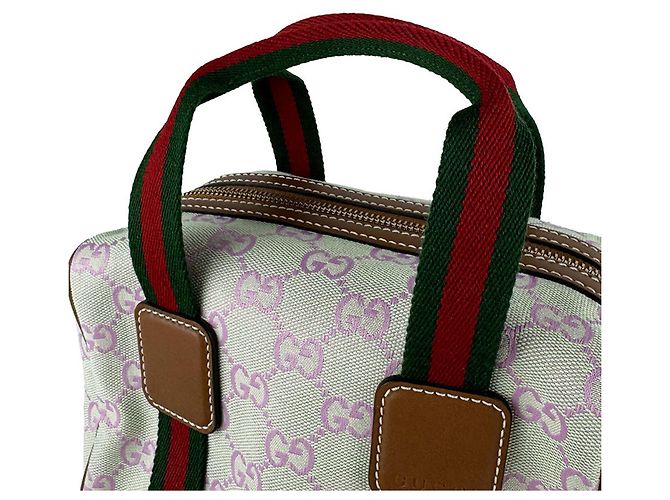 Borsa a mano/Borsa a tracolla Gucci Sherry Line Marrone Rosa Verde - vista 11