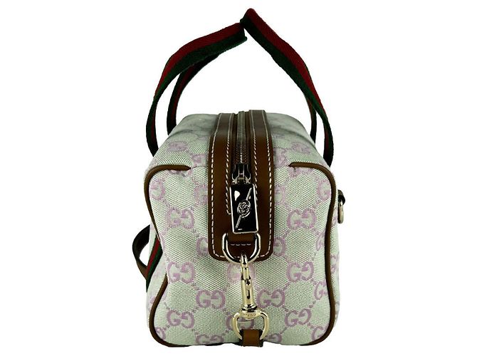 Borsa a mano/Borsa a tracolla Gucci Sherry Line Marrone Rosa Verde - vista 2