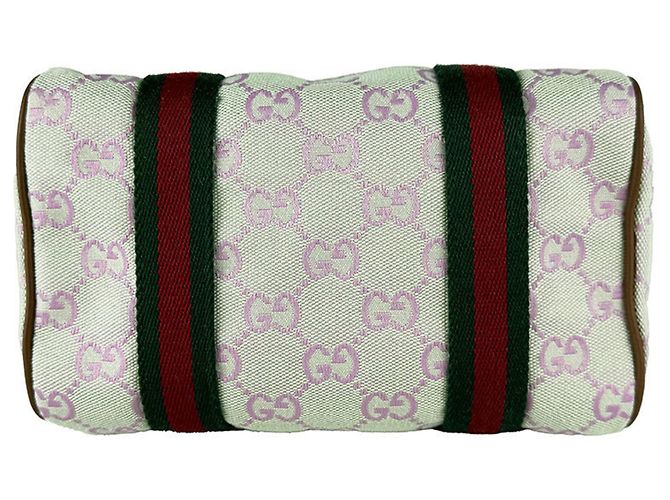 Borsa a mano/Borsa a tracolla Gucci Sherry Line Marrone Rosa Verde - vista 4