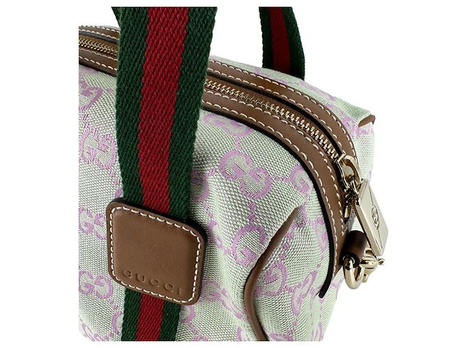 Borsa a mano/Borsa a tracolla Gucci Sherry Line Marrone Rosa Verde - vista 6