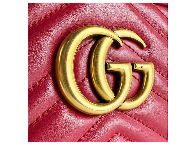 Borsa a tracolla Gucci GG Marmont Rosso - vista 11