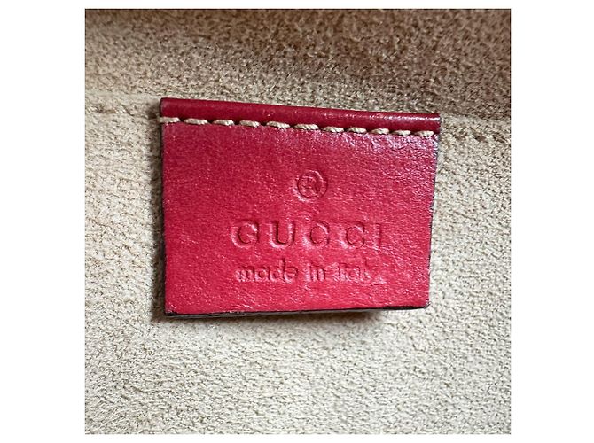 Borsa a tracolla Gucci GG Marmont Rosso - vista 12