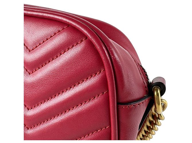 Borsa a tracolla Gucci GG Marmont Rosso - vista 6