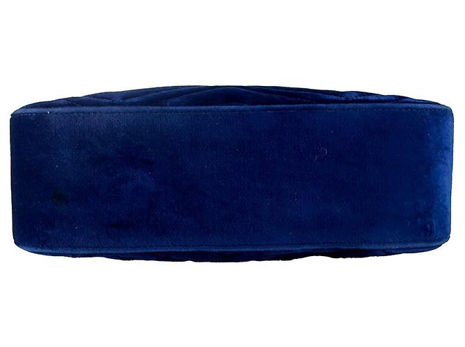 Borsa a tracolla Gucci GG Marmont in velluto Blu scuro - vista 4