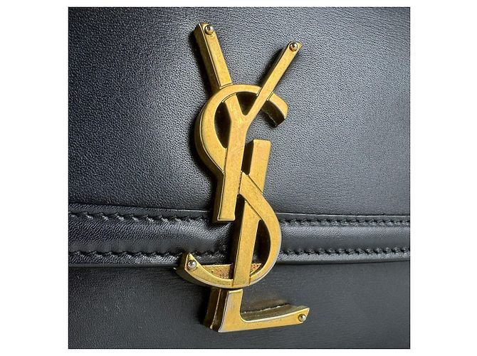Borsa a tracolla Saint Laurent in pelle nera Nero - vista 11