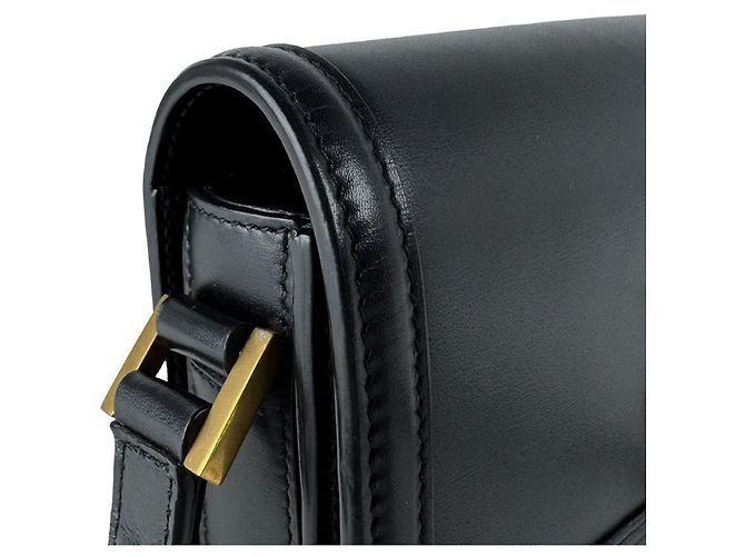 Borsa a tracolla Saint Laurent in pelle nera Nero - vista 7