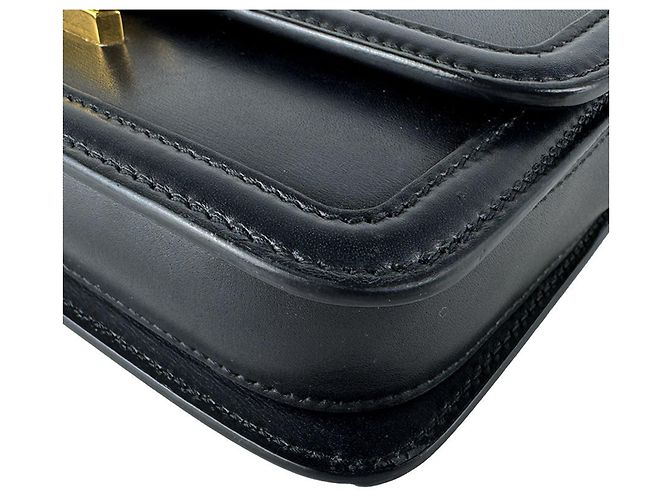 Borsa a tracolla Saint Laurent in pelle nera Nero - vista 8