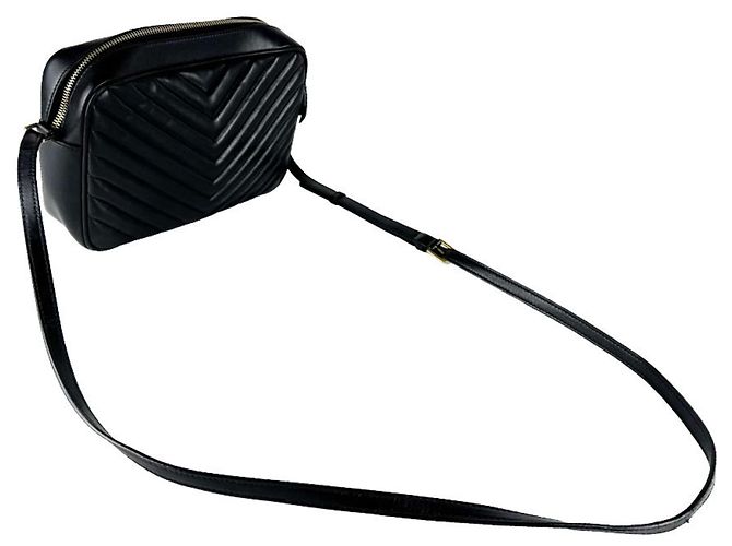 Borsa a tracolla Saint Laurent in pelle nera Nero - vista 10