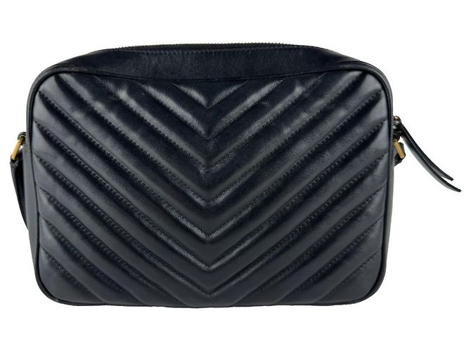 Borsa a tracolla Saint Laurent in pelle nera Nero - vista 3