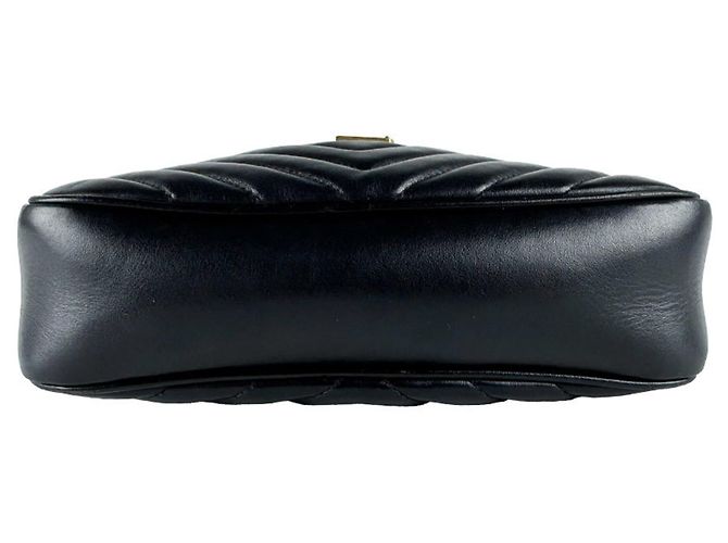 Borsa a tracolla Saint Laurent in pelle nera Nero - vista 4