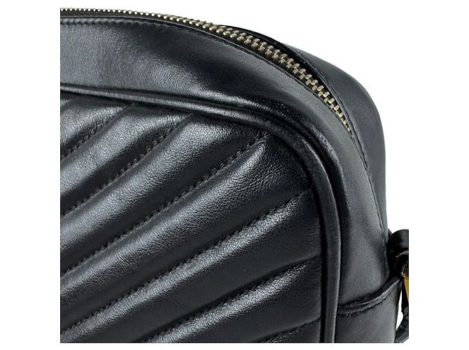 Borsa a tracolla Saint Laurent in pelle nera Nero - vista 6