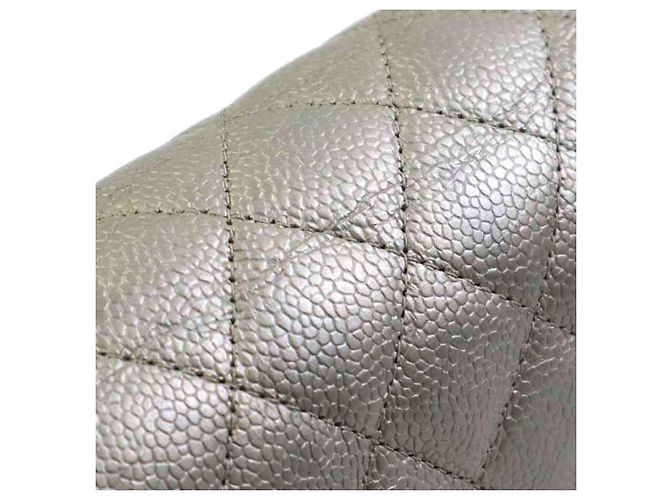 Borsa a Tracolla Chanel Grigio Metallizzato Metallico - vista 10
