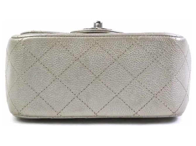 Borsa a Tracolla Chanel Grigio Metallizzato Metallico - vista 4