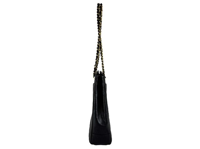 Bolso de hombro Chanel de piel de becerro granulada Negro - vista 2