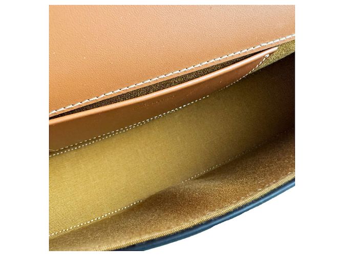 Céline Borsa a tracolla Celine in pelle marrone - vista 5