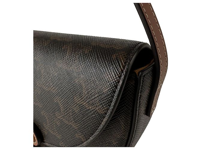 Céline Borsa a tracolla Celine in pelle marrone - vista 6