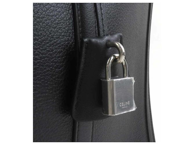 Céline Borsa a mano Celine Medium Cabas in pelle Nero - vista 11