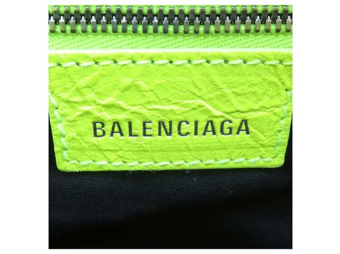 Borsa a tracolla Balenciaga Le Cagole XS in pelle Giallo - vista 10