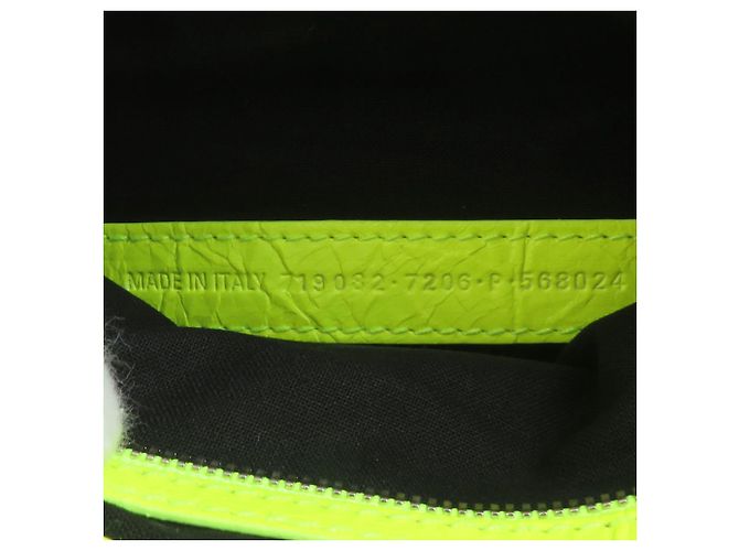 Borsa a tracolla Balenciaga Le Cagole XS in pelle Giallo - vista 11