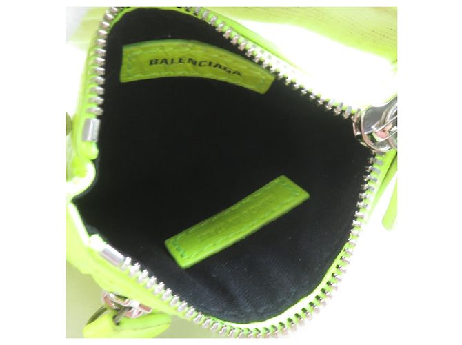 Borsa a tracolla Balenciaga Le Cagole XS in pelle Giallo - vista 15