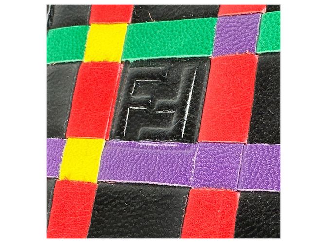 Fendi Multicolor Leather Shoulder Bag Black Multiple colors - view 11