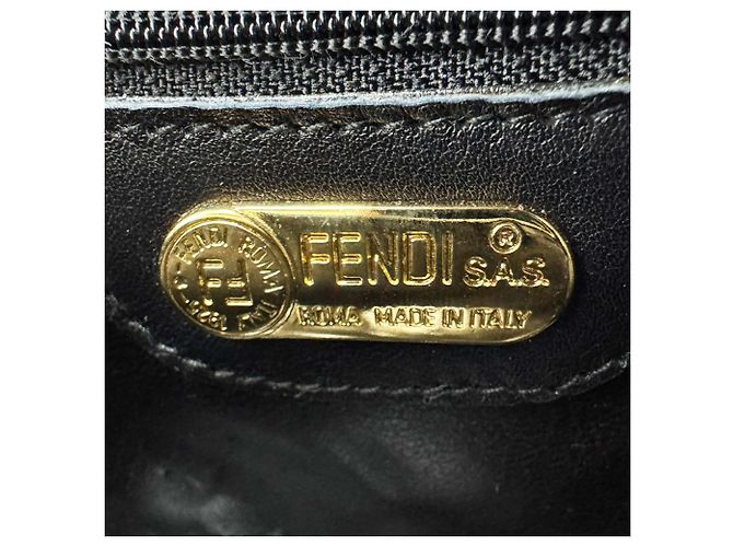 Fendi Multicolor Leather Shoulder Bag Black Multiple colors - view 12