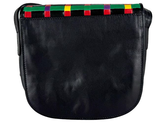 Fendi Multicolor Leather Shoulder Bag Black Multiple colors - view 3