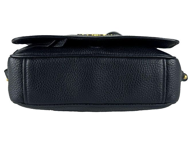 Borsa a tracolla Prada in pelle nera Nero - vista 4