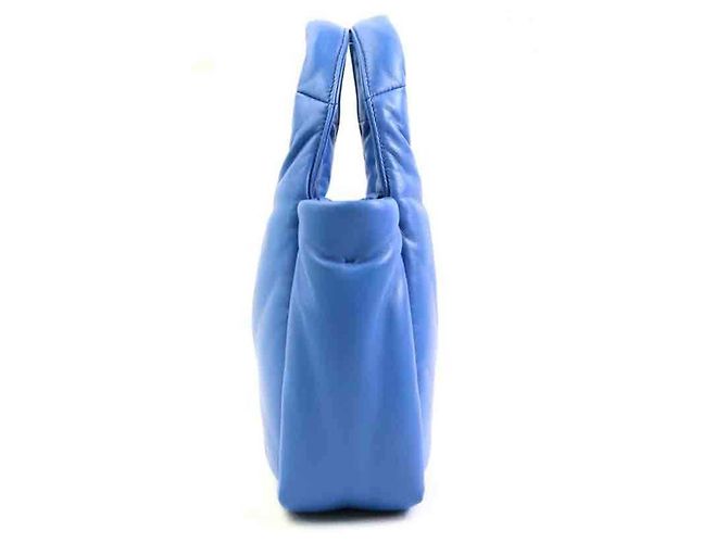 Prada Schultertasche aus blauem Leder - Ansicht 2