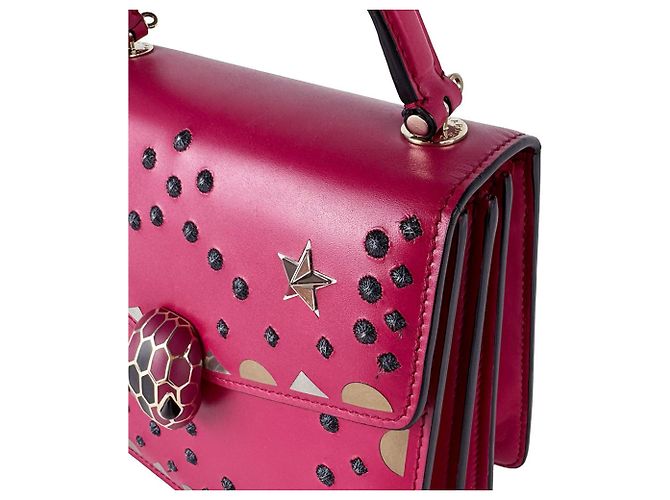 Bulgari Borsa in pelle Bvlgari Serpenti Forever rosa - vista 6