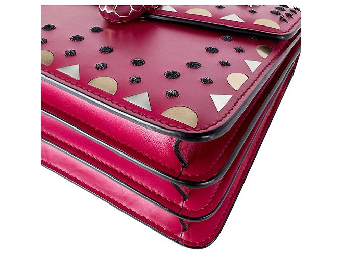 Bulgari Borsa in pelle Bvlgari Serpenti Forever rosa - vista 8