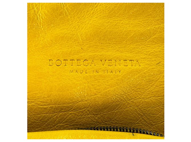 Borsa a tracolla Bottega Veneta Yellow Intrecciato Giallo - vista 11
