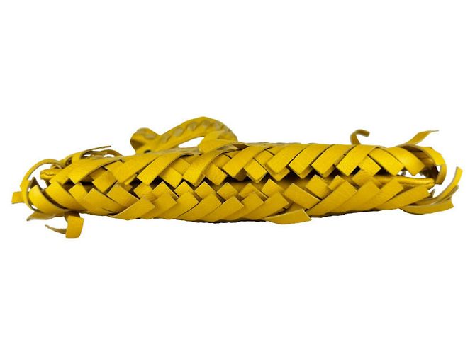 Borsa a tracolla Bottega Veneta Yellow Intrecciato Giallo - vista 4
