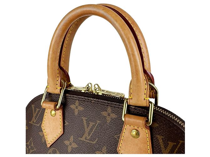 Borsa Louis Vuitton Monogram Alma BB Marrone Monogramma - vista 10