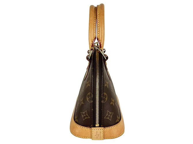 Borsa Louis Vuitton Monogram Alma BB Marrone Monogramma - vista 2