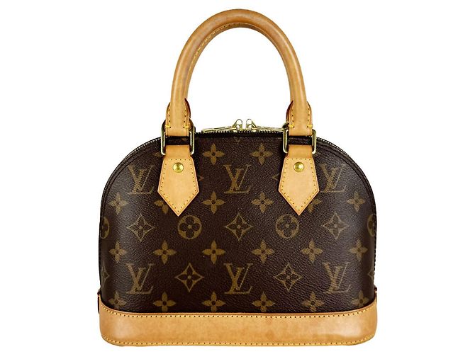 Borsa Louis Vuitton Monogram Alma BB Marrone Monogramma - vista 3