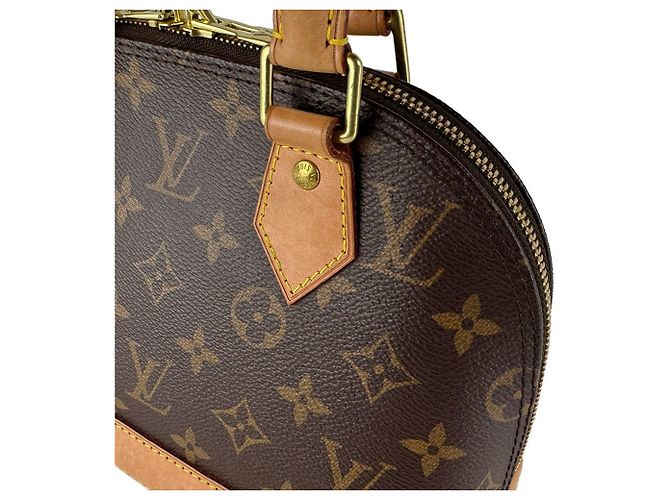 Borsa Louis Vuitton Monogram Alma BB Marrone Monogramma - vista 6