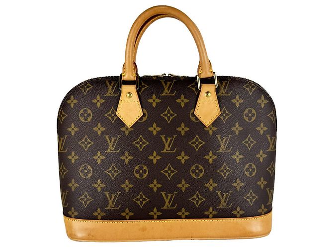 Borsa Louis Vuitton Alma Monogram Canvas Marrone Monogramma - vista 3