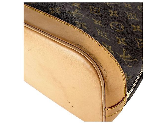 Borsa Louis Vuitton Alma Monogram Canvas Marrone Monogramma - vista 7