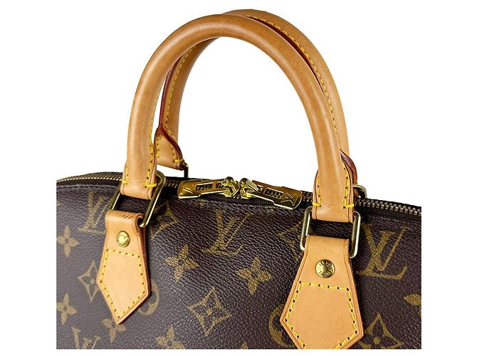 Borsa Louis Vuitton Alma Monogram Canvas Marrone Monogramma - vista 9